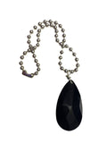 Black Chandelier Drop Necklace image 0