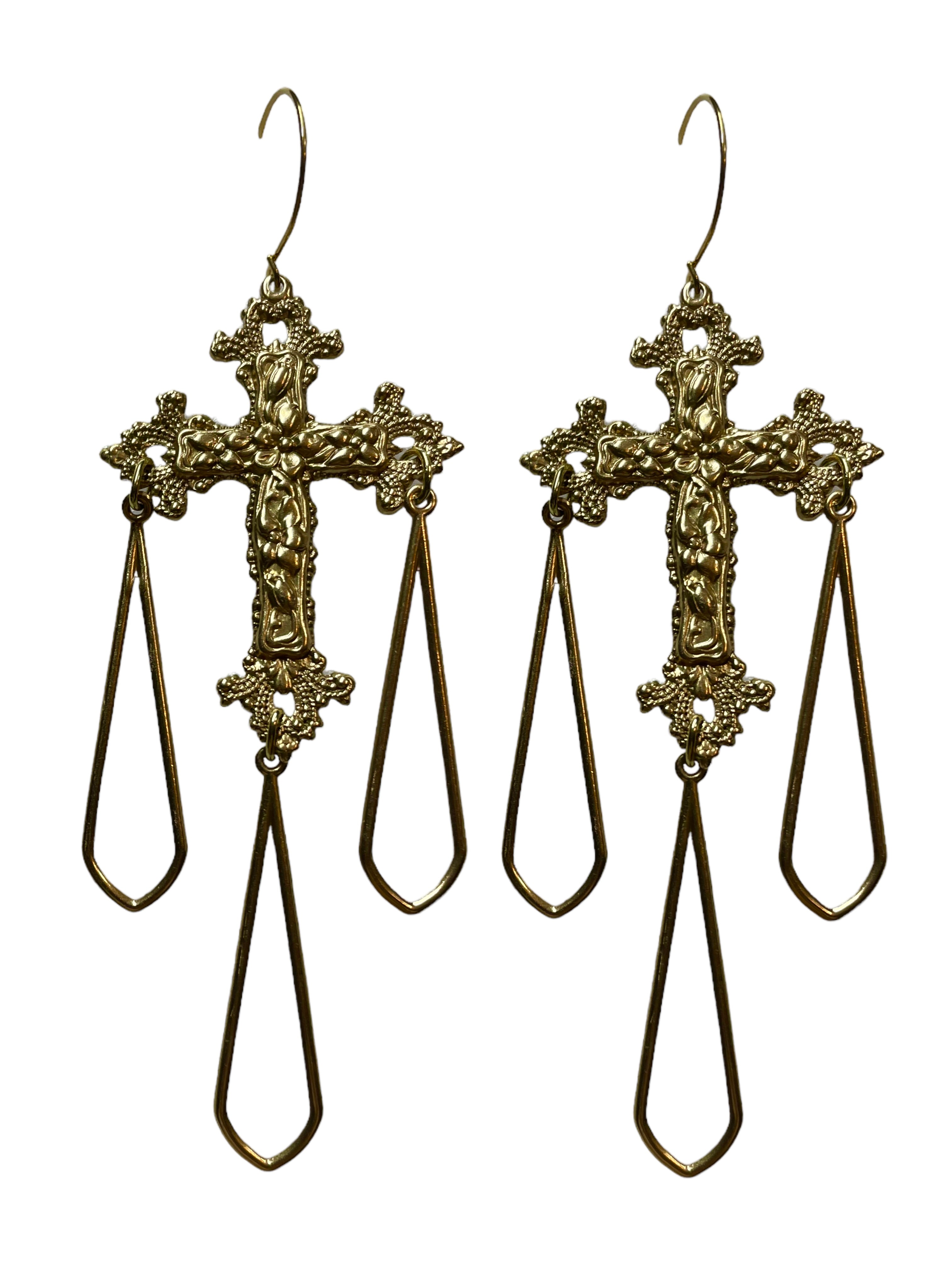At the Cross Drop Earrings image 0