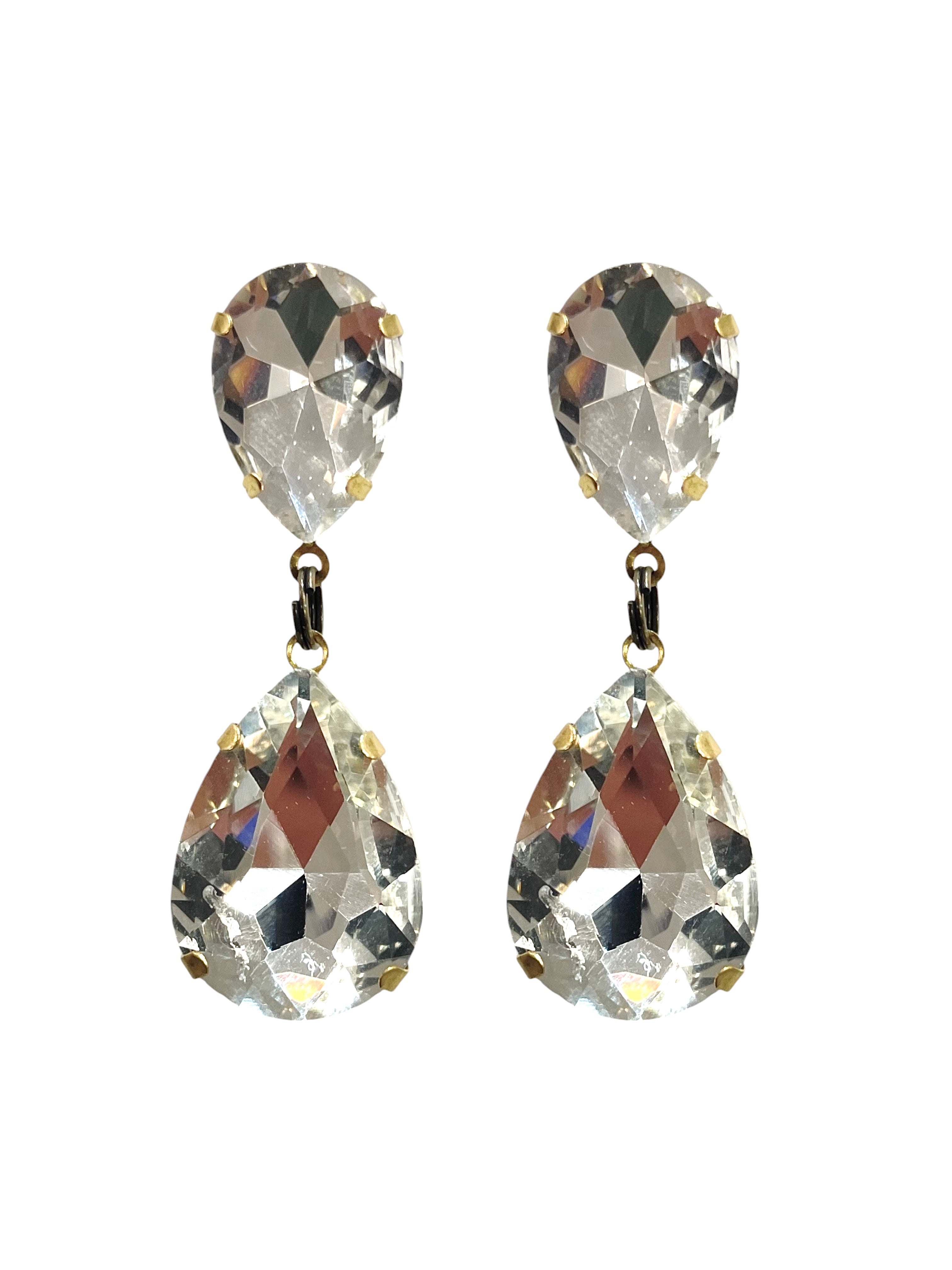Clear Drop Earrings image 0