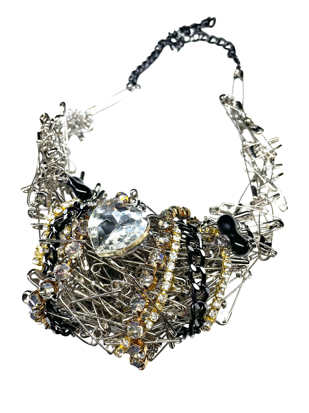 Real Safety Pin Necklace image 2