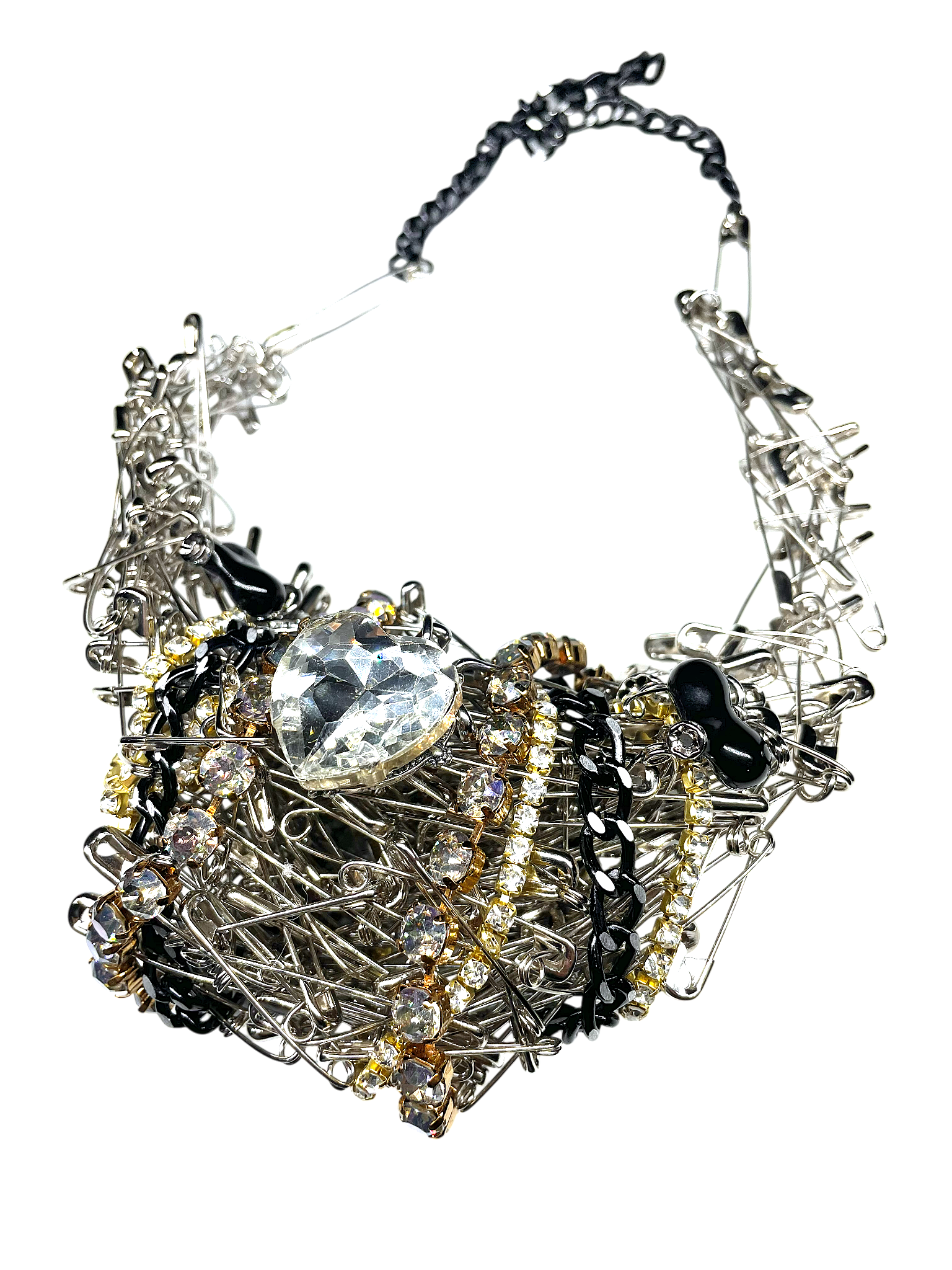 Real Safety Pin Necklace image 2