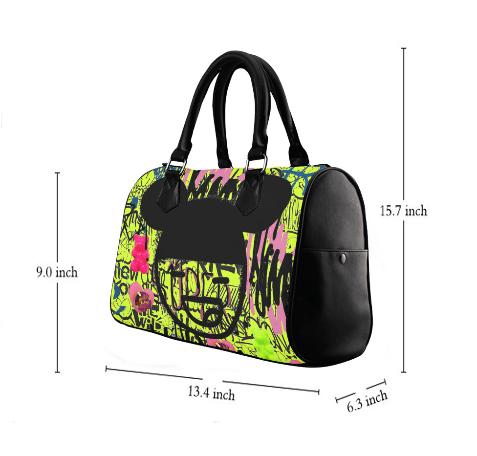 Vauje Neon  Graffiti Girl Handbag image 2
