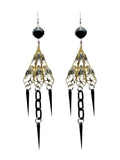 Fan and Chain Earrings image 0