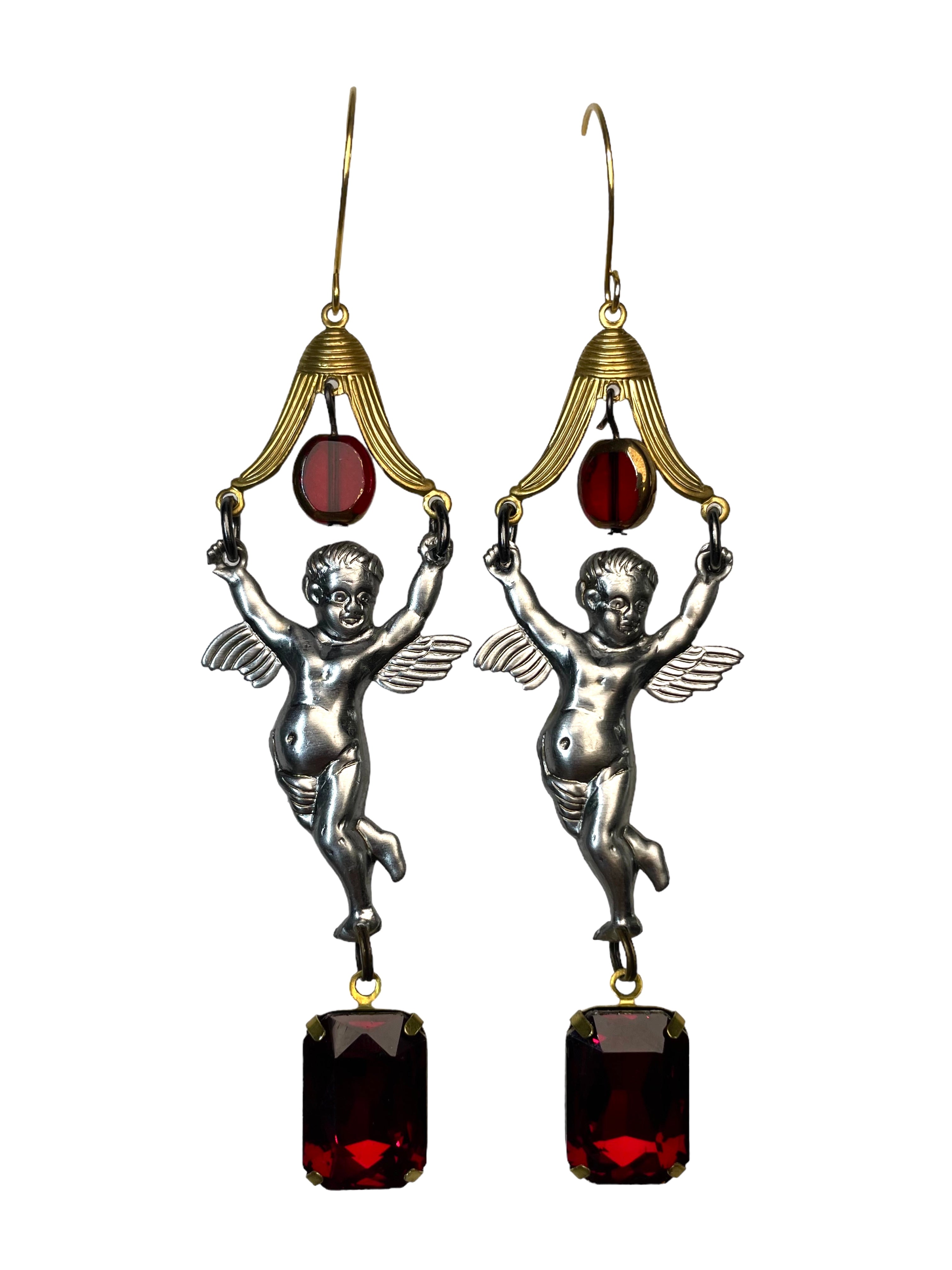 Mixed Metals Angel Earrings image 0
