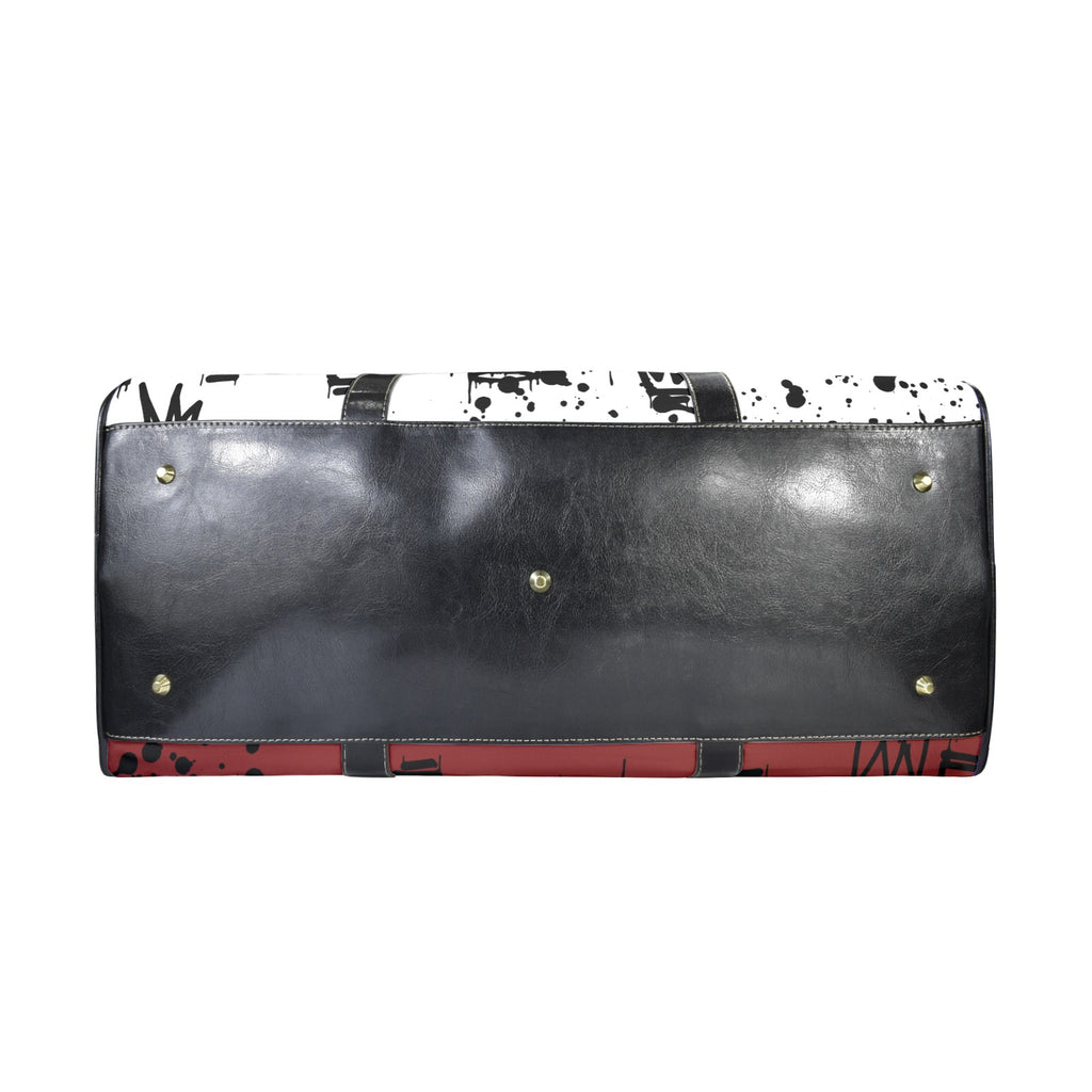 Black and White Crown Bear Duffle Travel Bag image 3