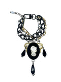 Large Glass Cameo Bracelet image 0