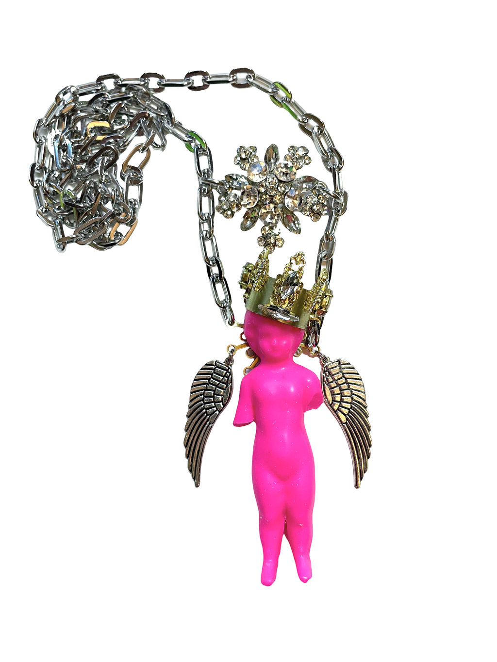 Neon Pink Crowned Angel image 0