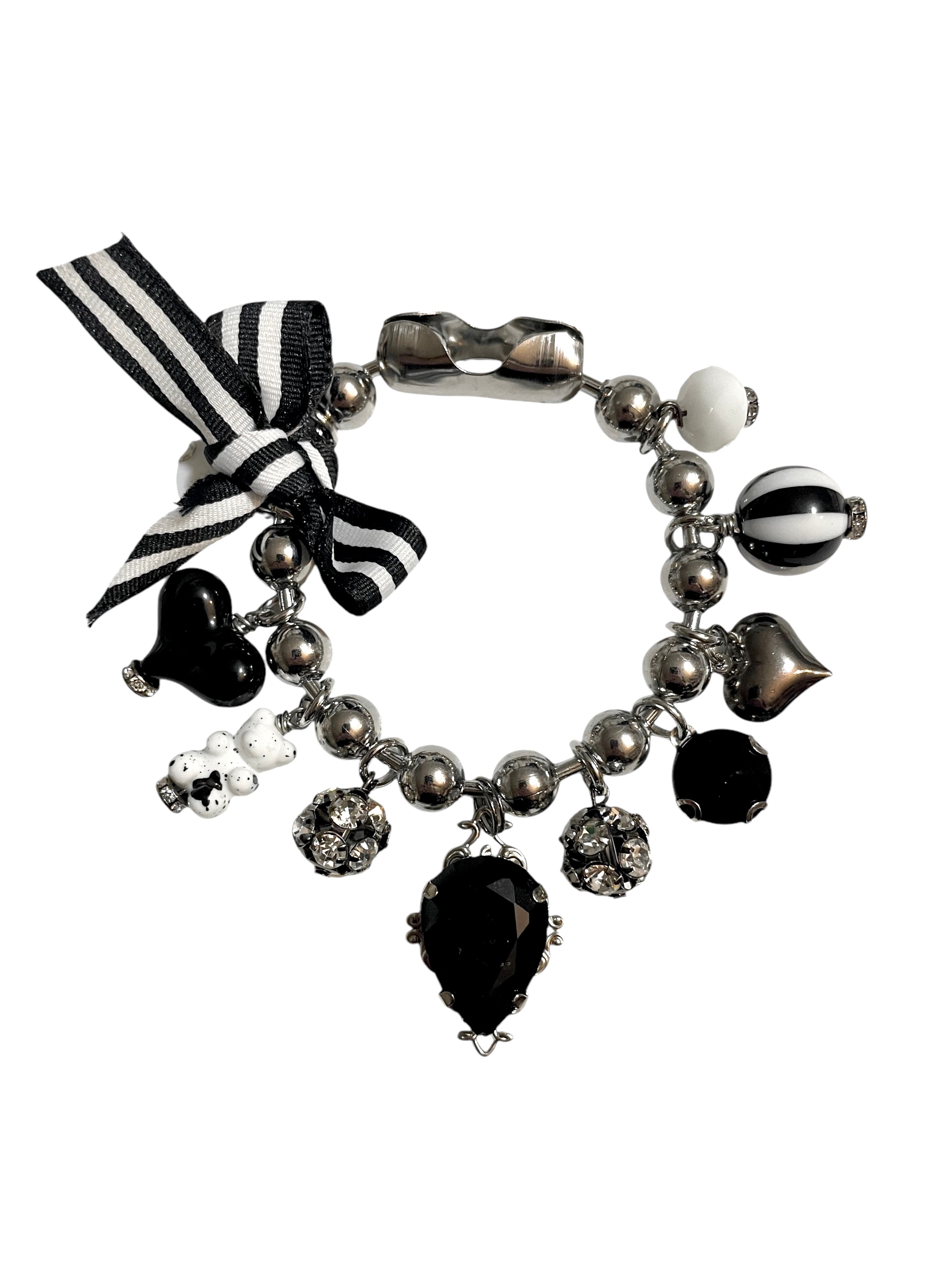 Back and White Charm Bracelet image 0