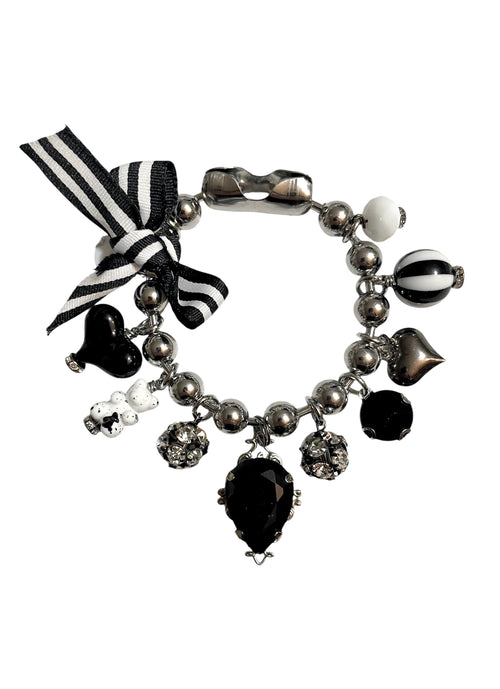 Back and White Charm Bracelet image 0
