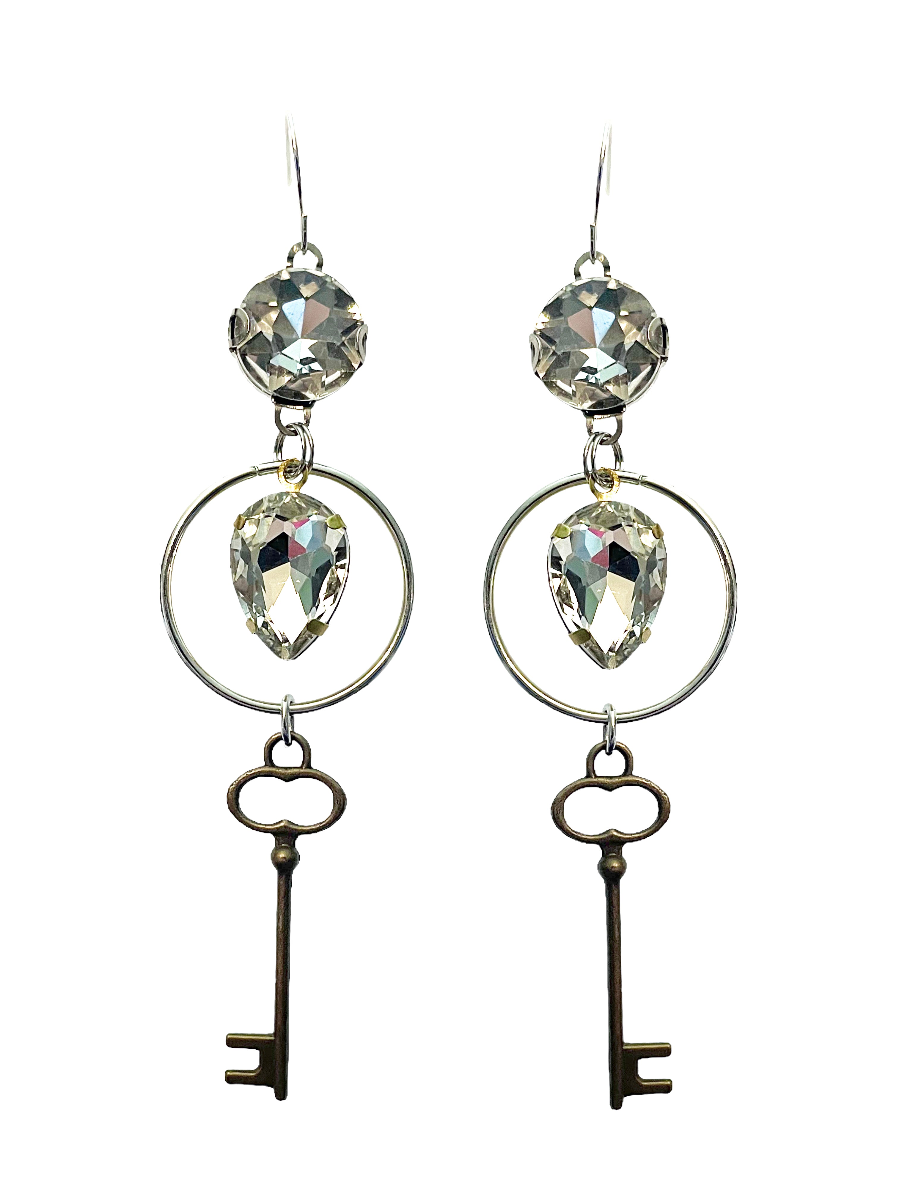 Key Hoop Earrings image 0