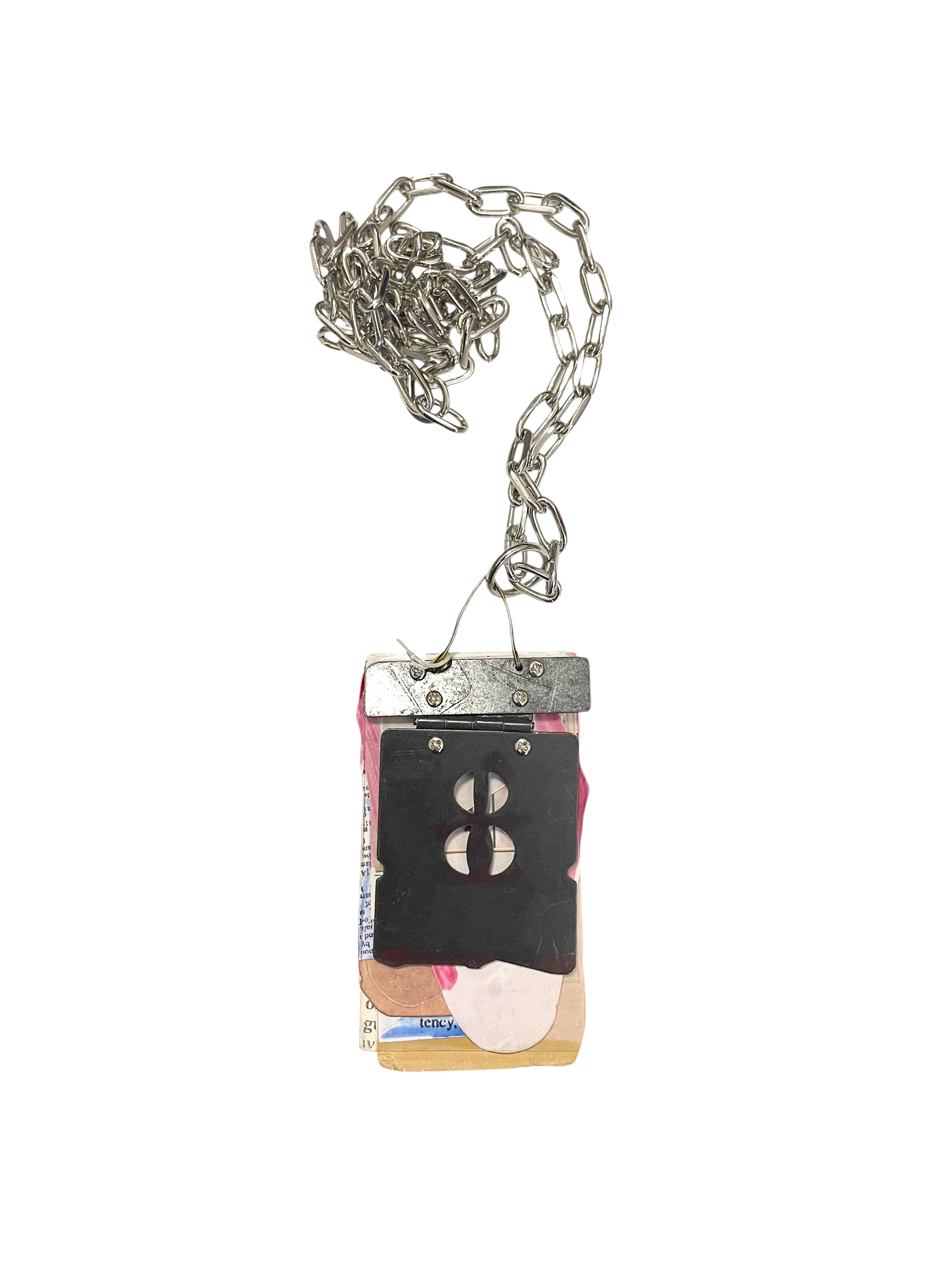 Industrial Metal Booklet Necklace image 0