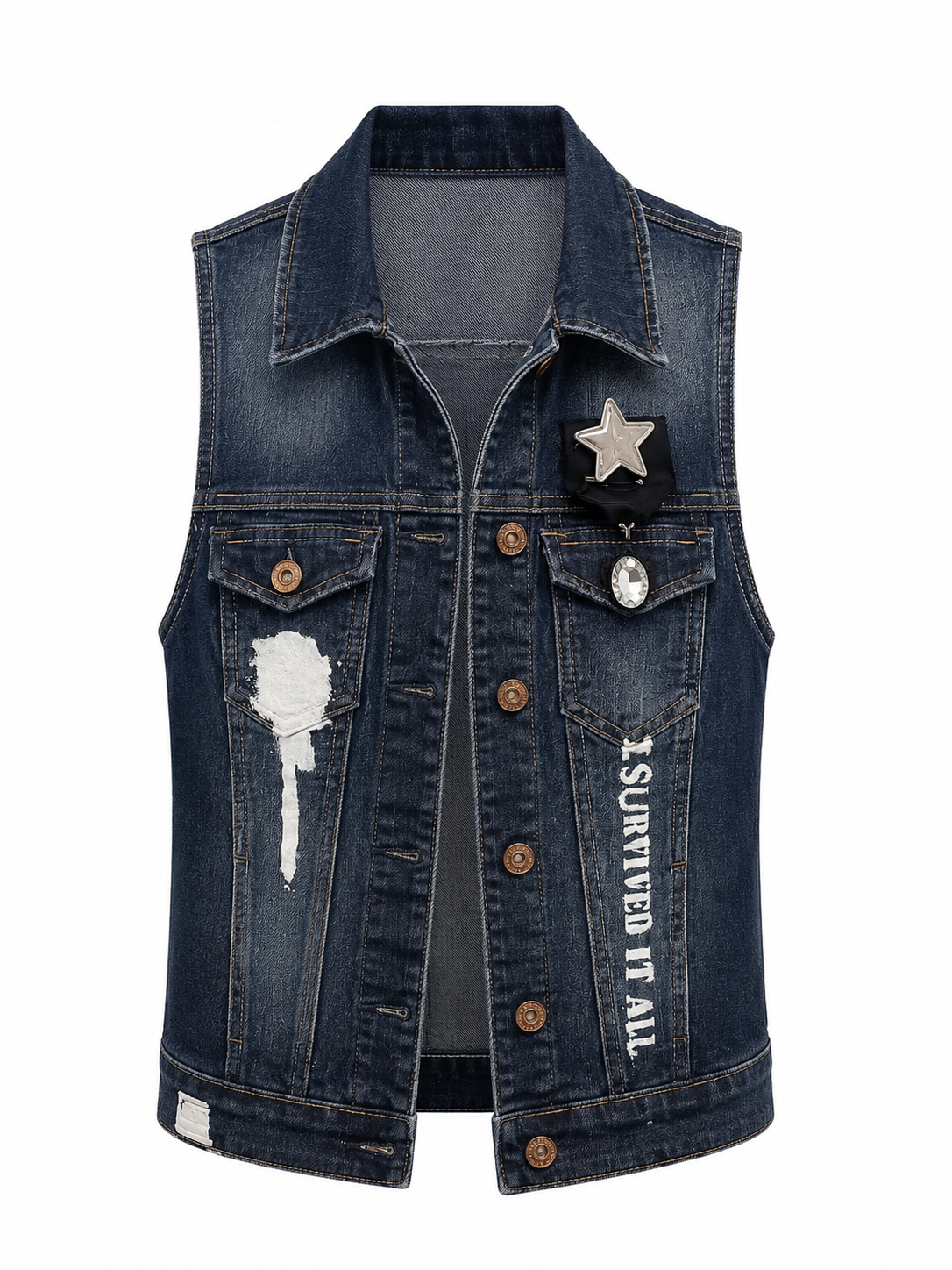 Denim Rock Star Vest