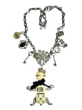 Crowned Moon Domino Doll Necklace image 0