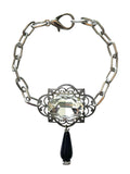 Gunmetal and Silver Victorian Bracelet image 0