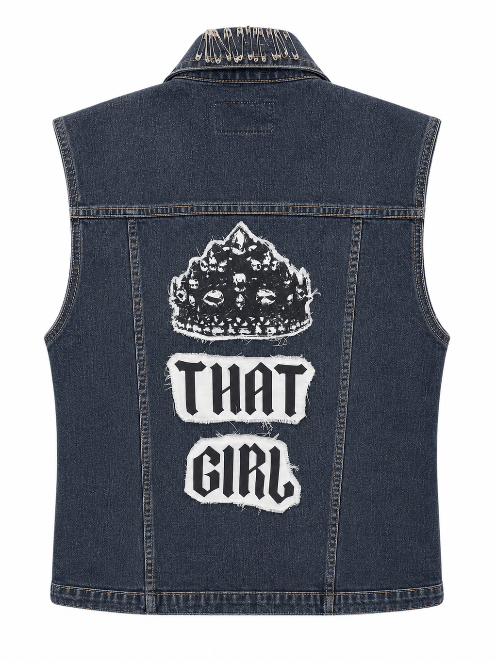 Upcycled Jean Vest