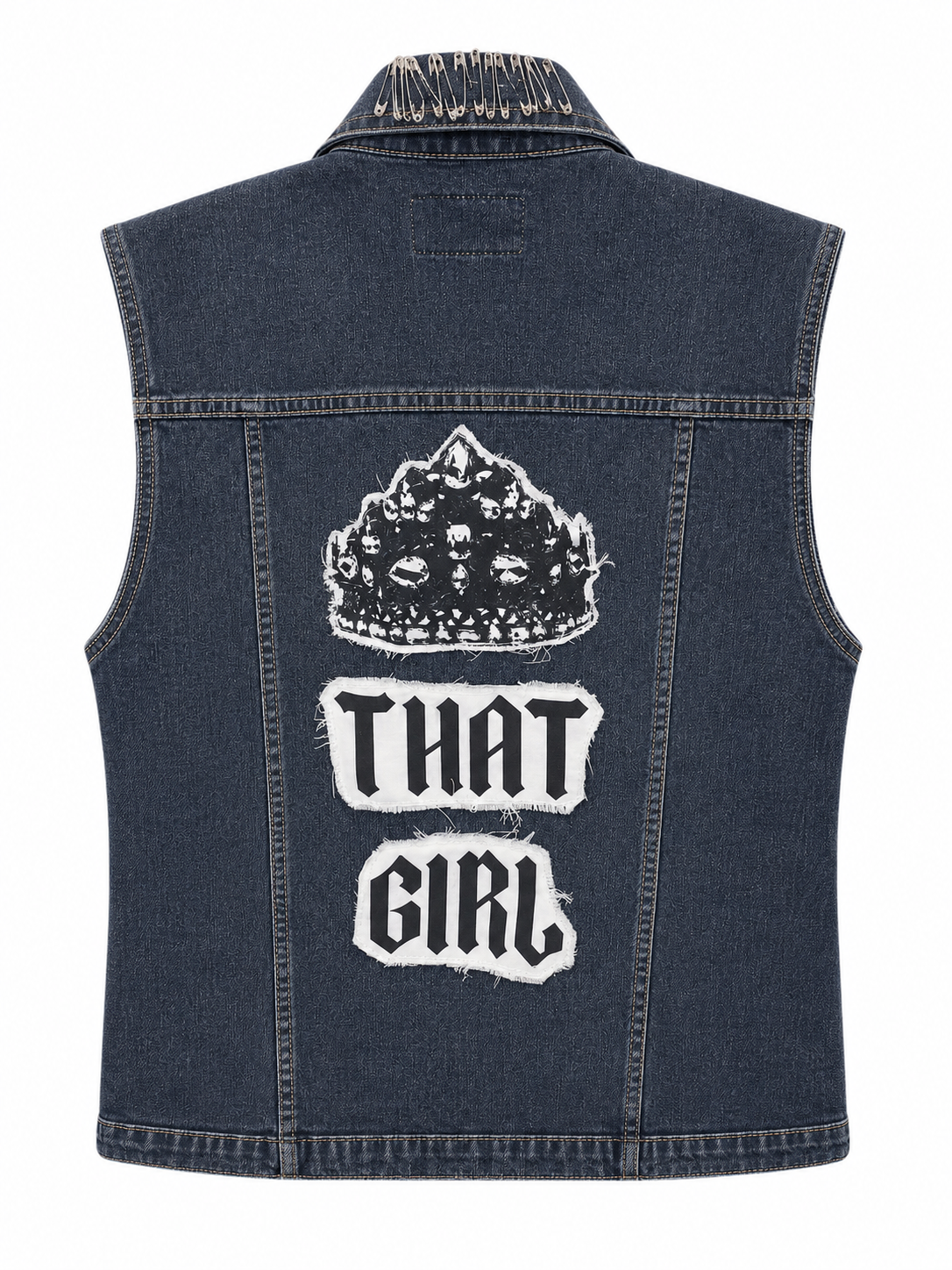 Upcycled Jean Vest