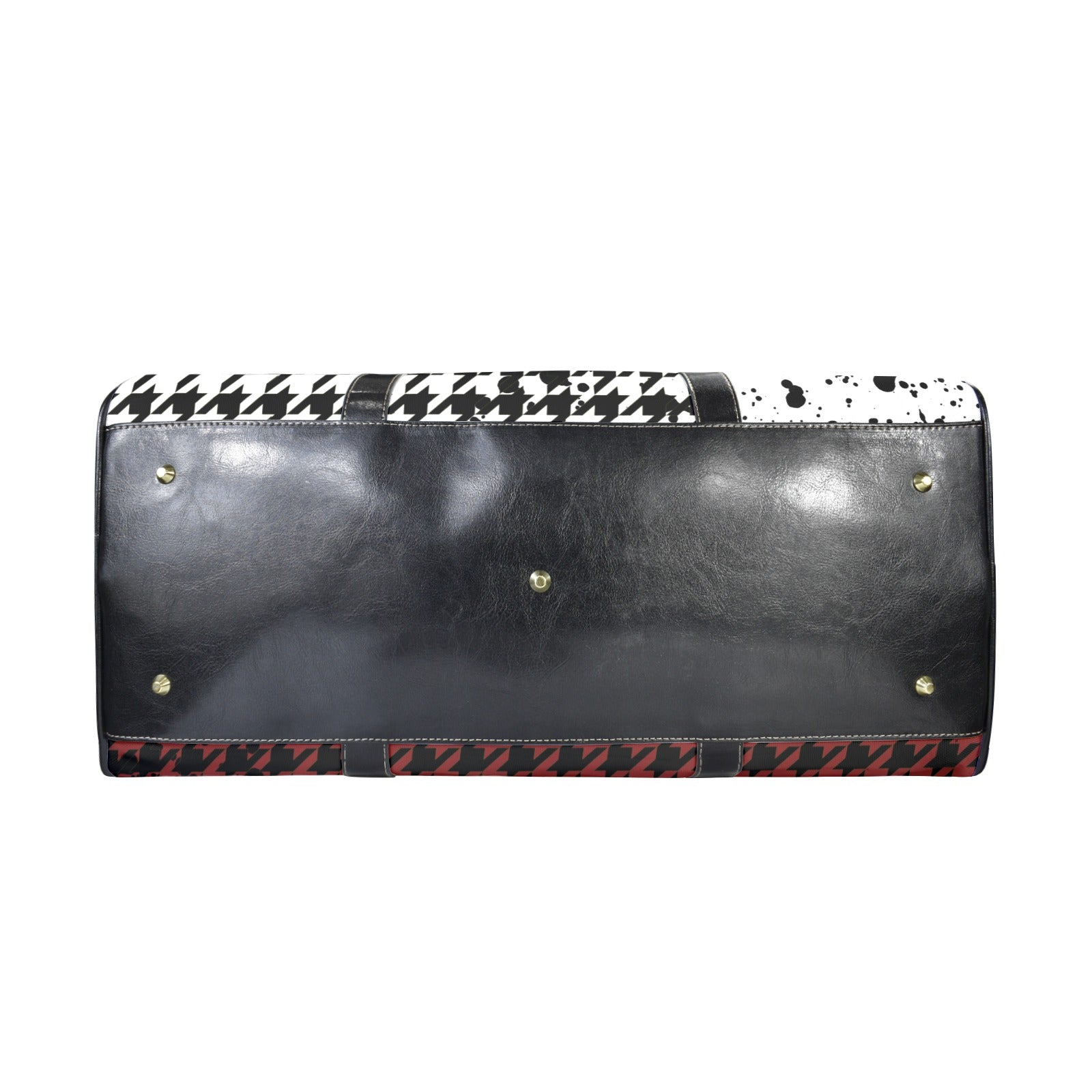 Houndstooth and Bear Duffle Travel Bag image 3