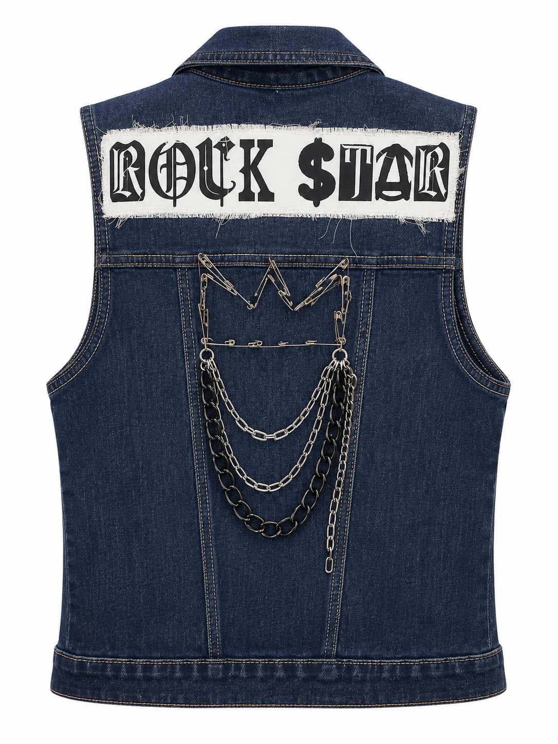 Denim Rock Star Vest