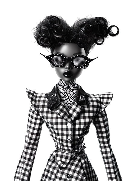 8x10 Vauje Black Barbie Art Print  2