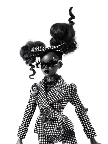 8x10 Vauje Black Barbie Art Print 4