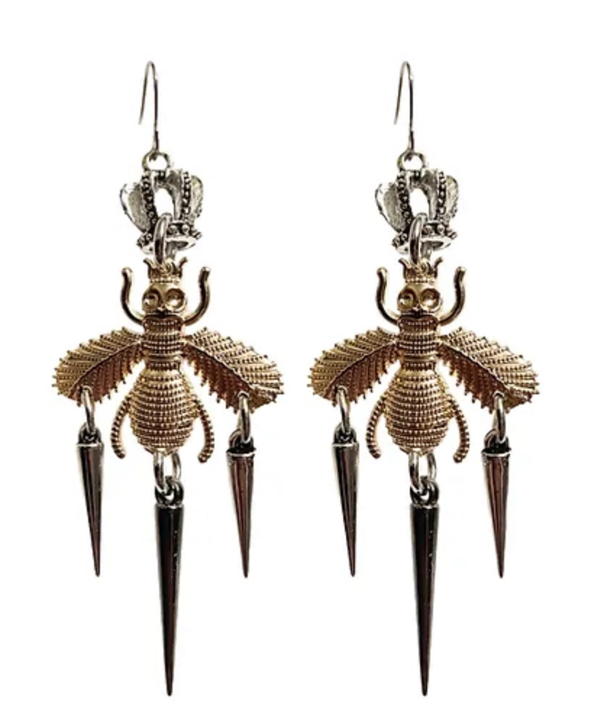 Crowned Bee Earrings