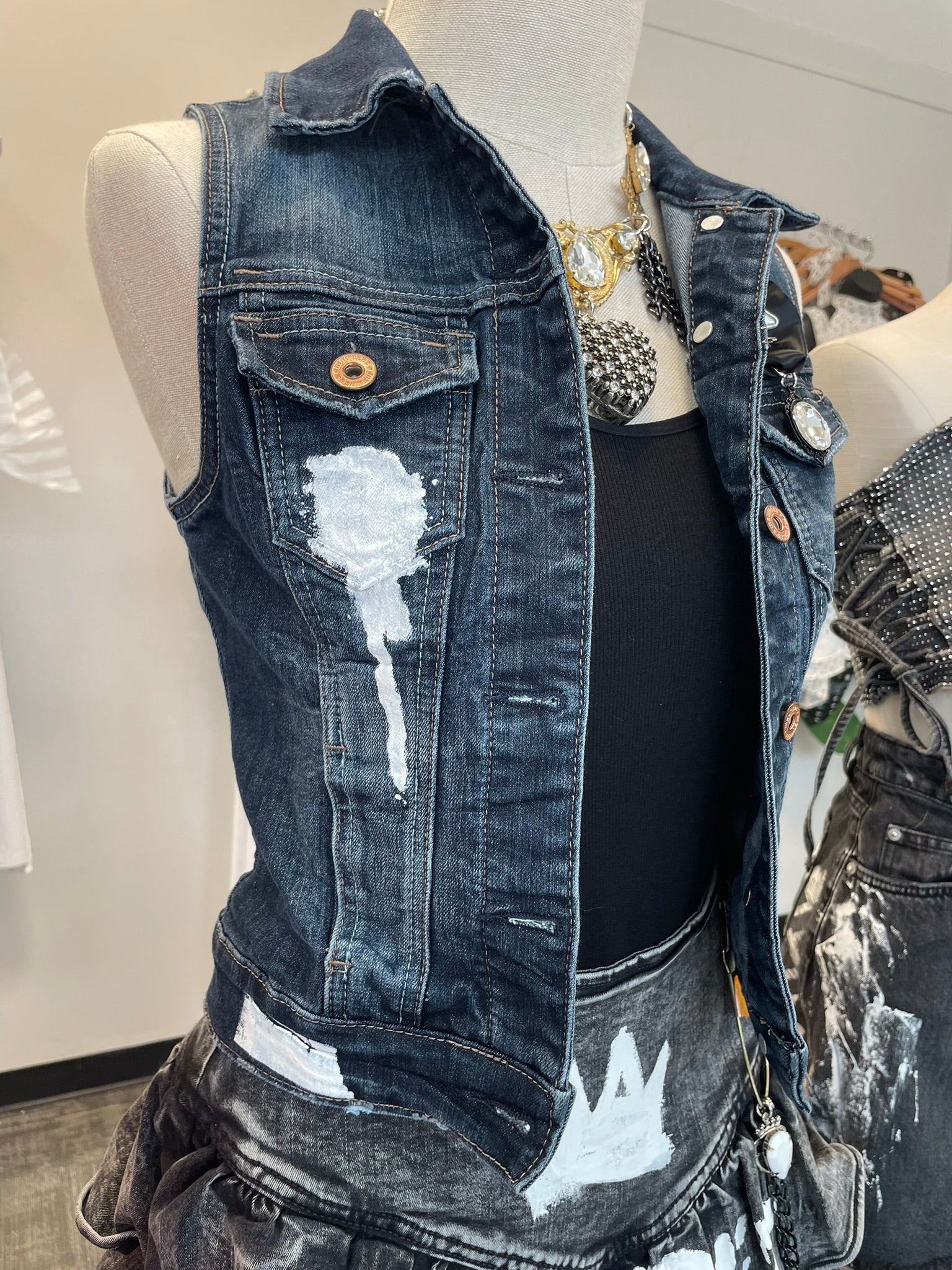 Denim Rock Star Vest