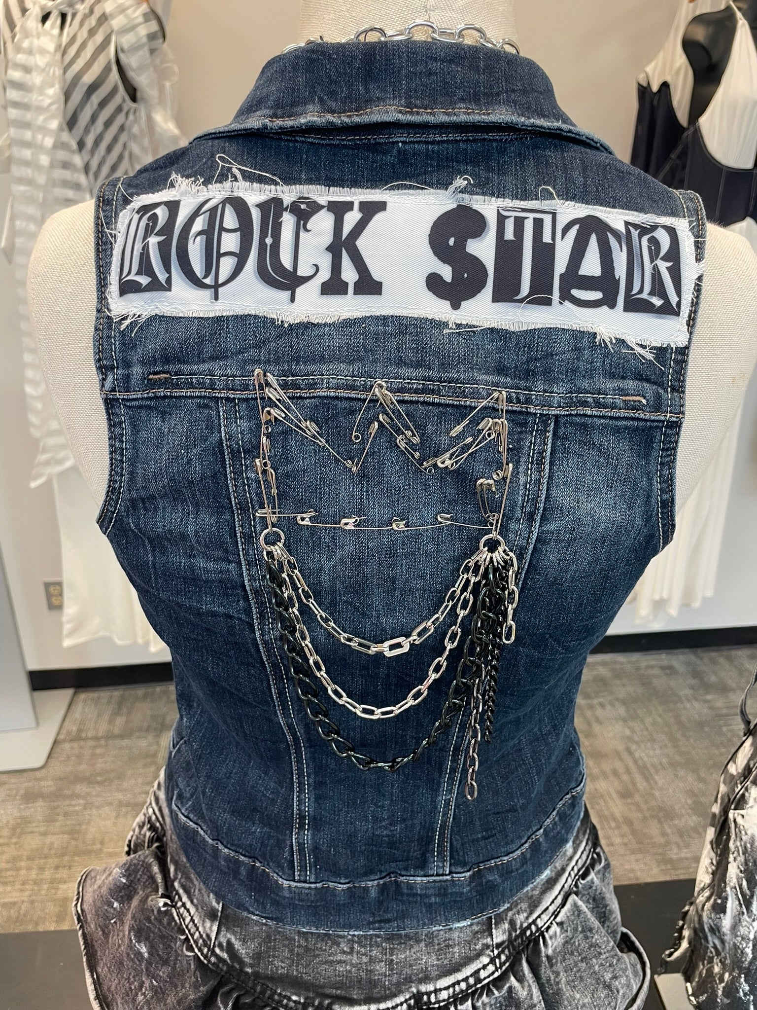 Denim Rock Star Vest