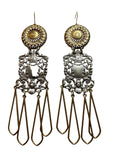 Gold/Silver Shield Earrings