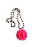 Neon Pink Cupcake Necklace image 0