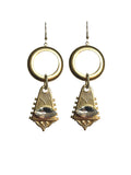 Gold Art Deco Style Earrings image 0