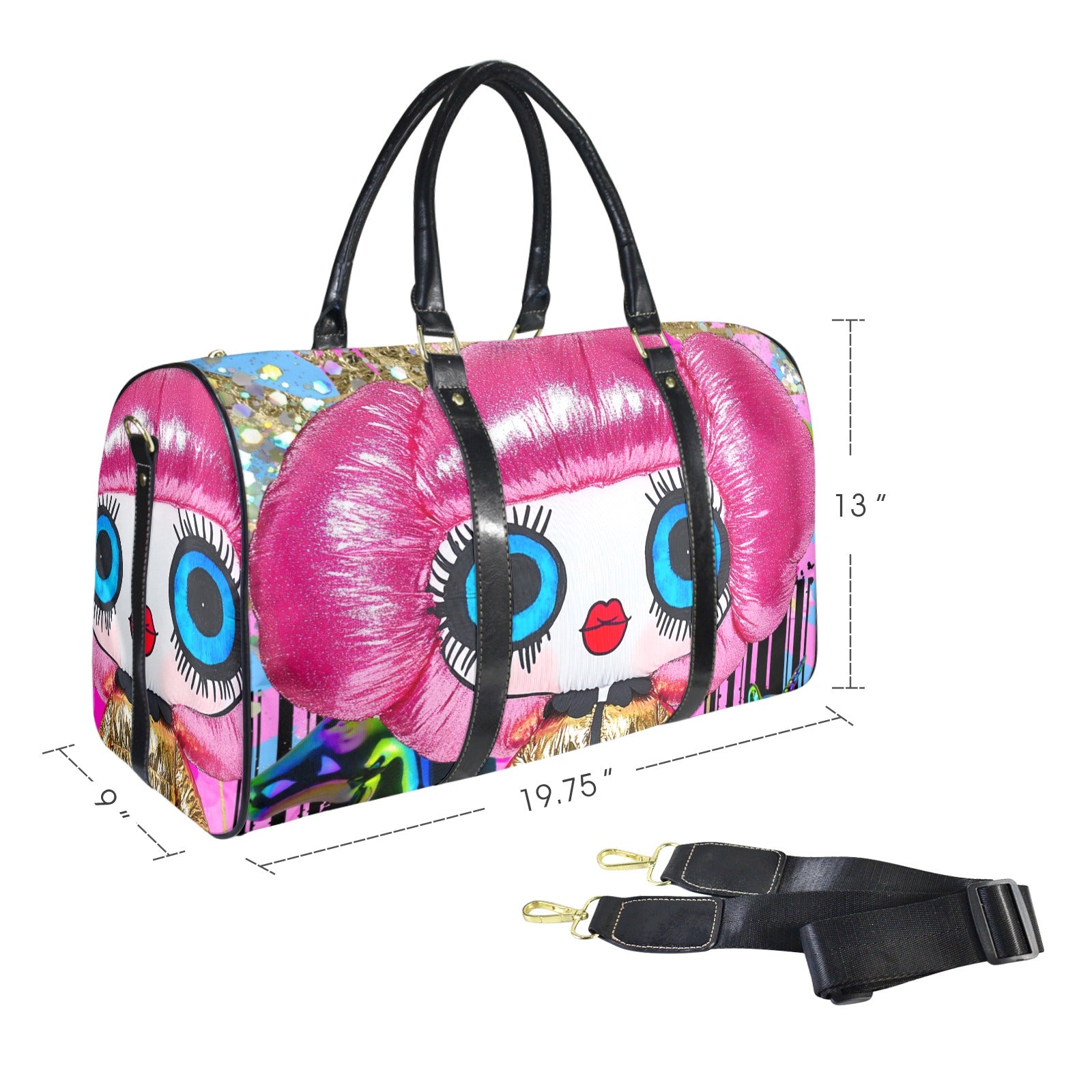 Balloon Doll Duffle Travel Bag image 2