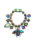 Iridescent Rainbow Bee Ball Bracelet image 0