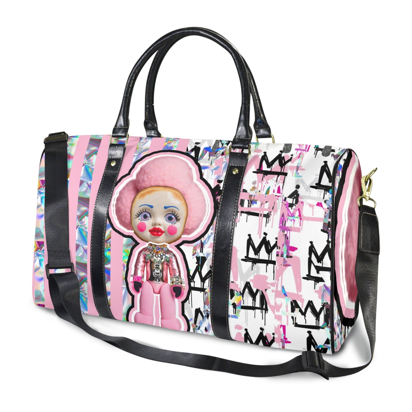 Pancake Poodle Duffle Bag W Decor Tags image 3