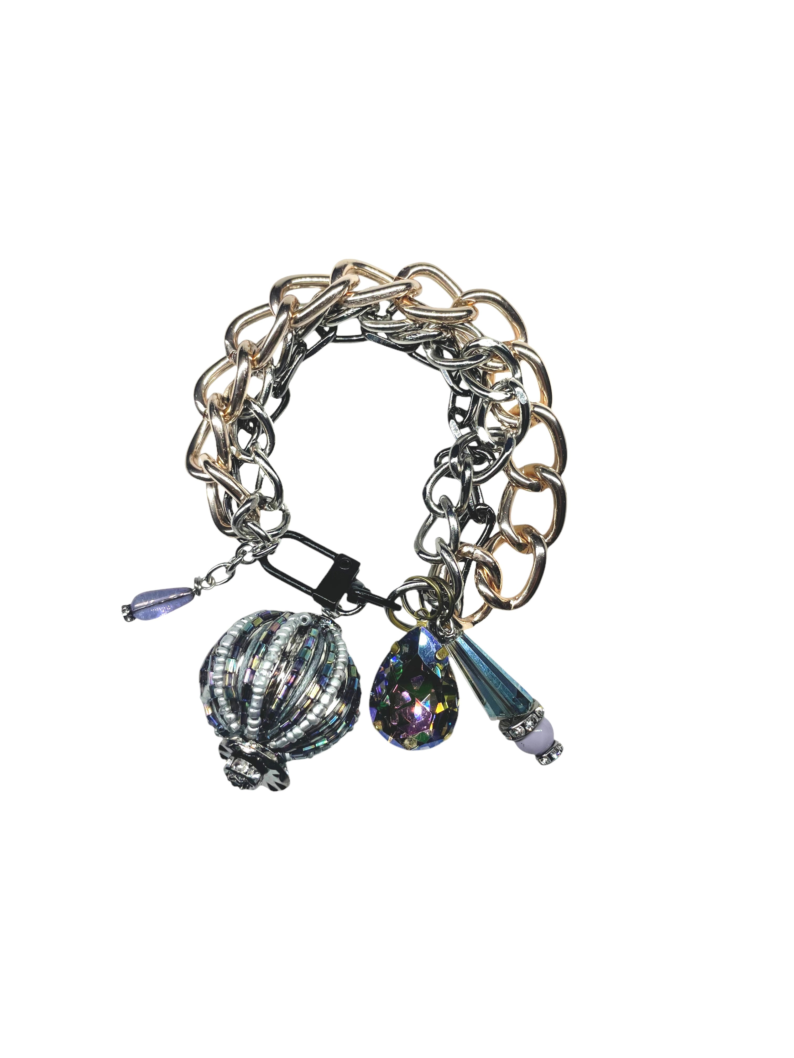 Large Beaded Chain Bracelet image 0
