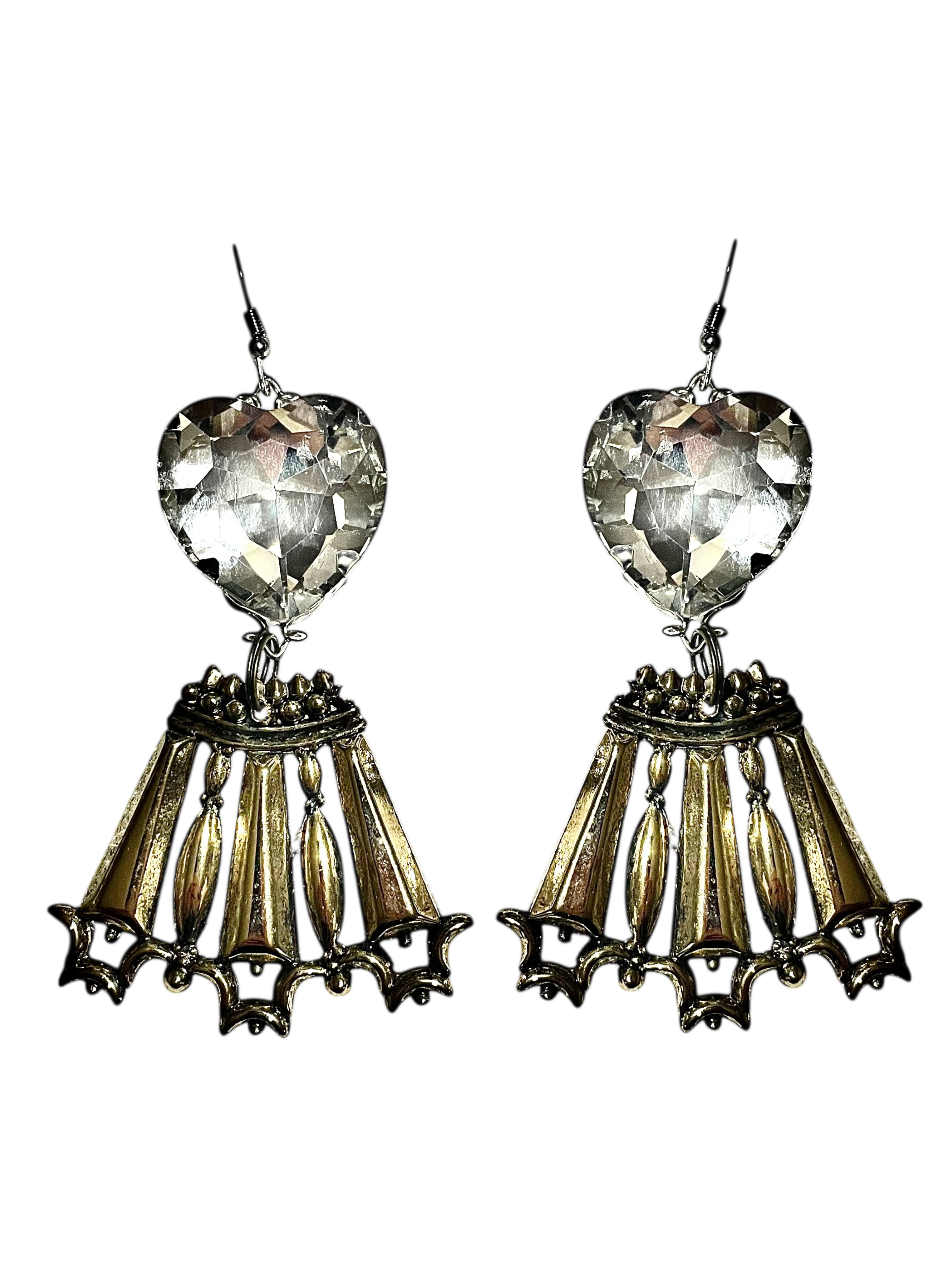 Crowned Hearts Earrings image 0