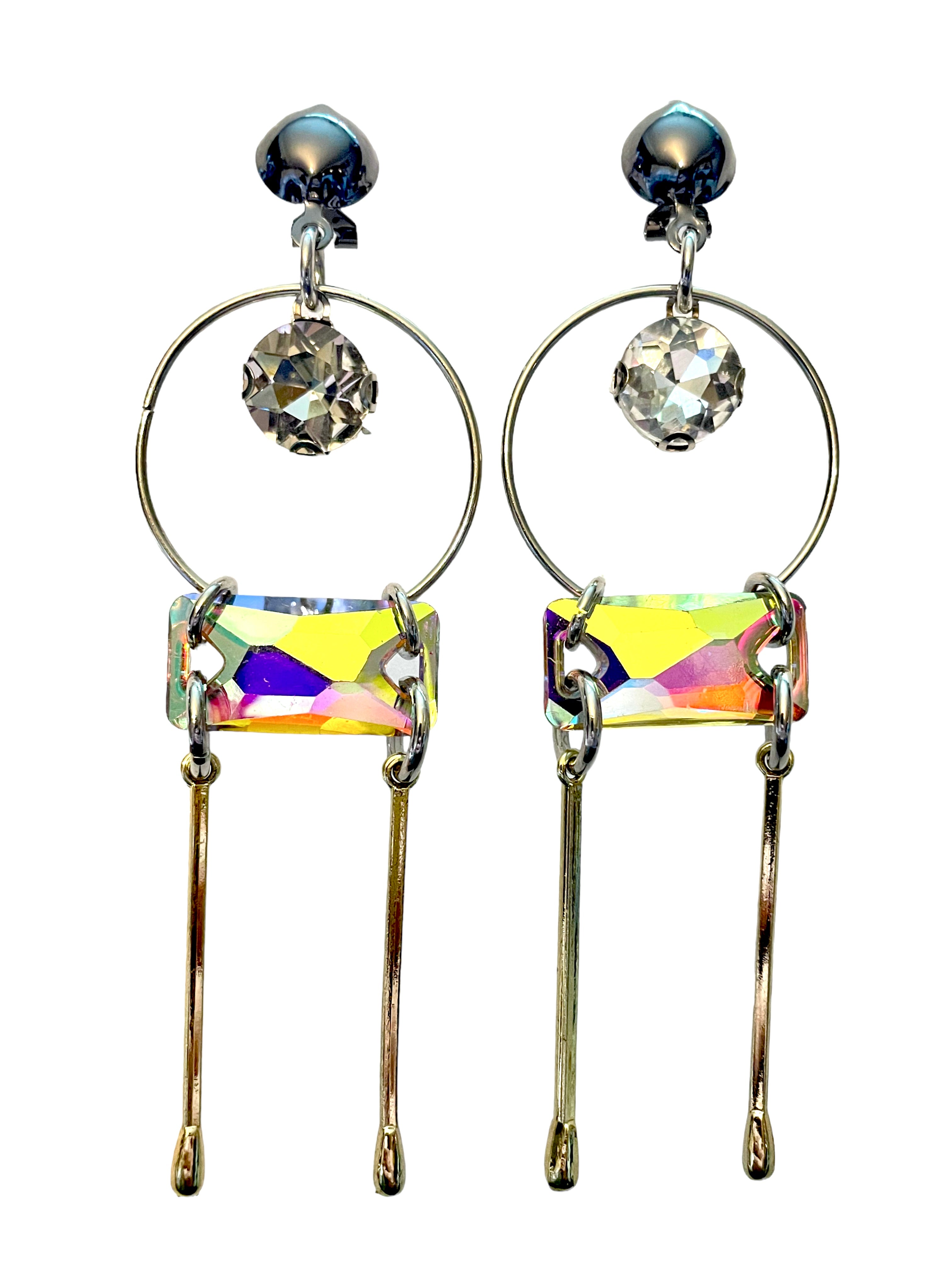 Iridescent Hoop Earrings image 0
