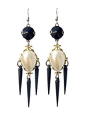 Faux pearl Spiked Earrings image 0