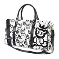 Black and White Crown Bear Duffle Travel Bag image 0