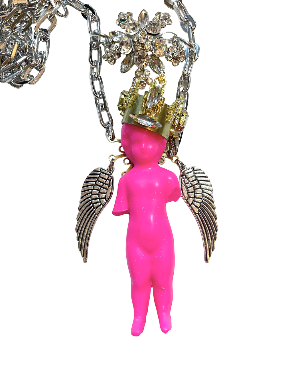 Neon Pink Crowned Angel image 1