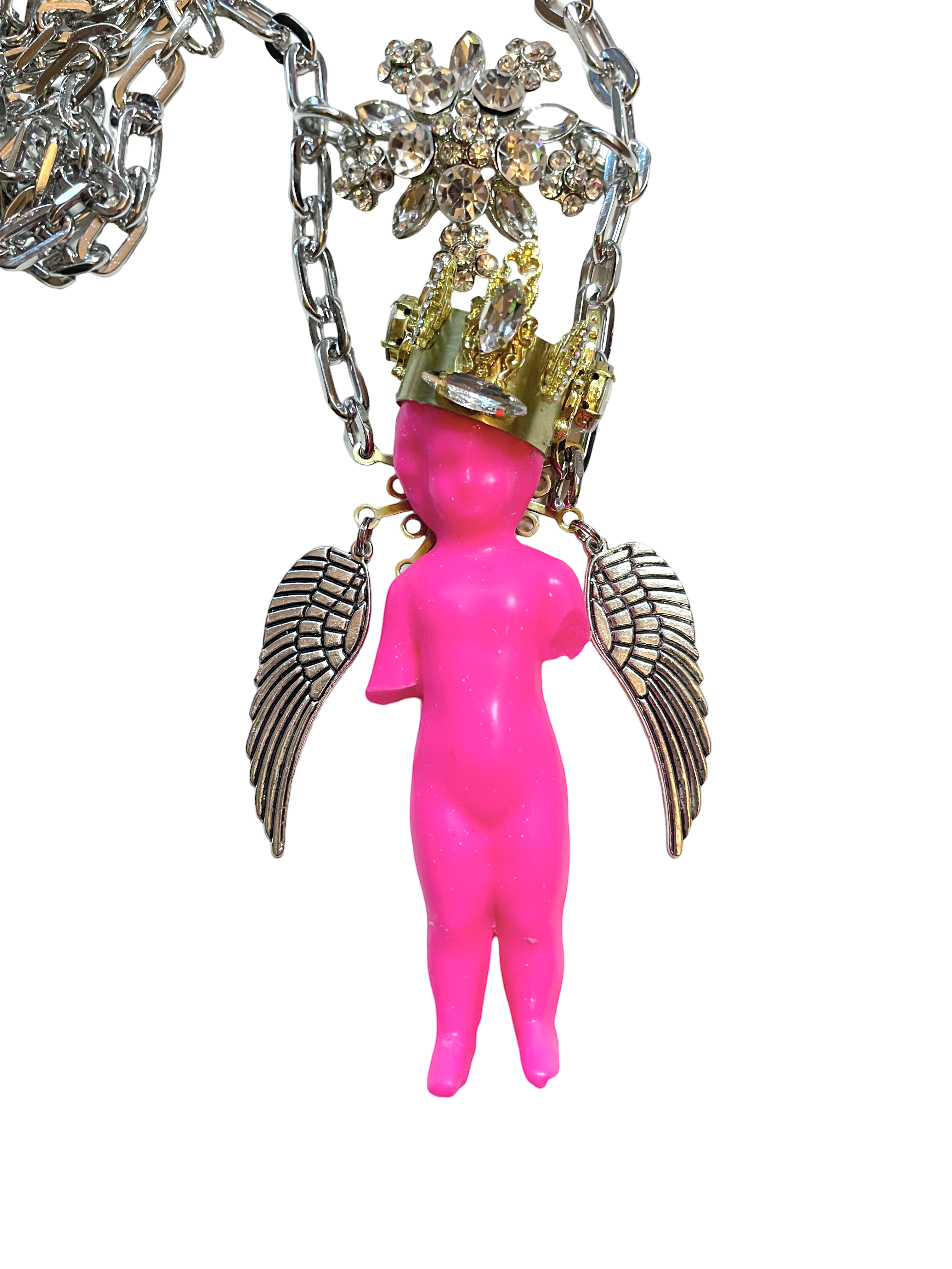 Neon Pink Crowned Angel image 1