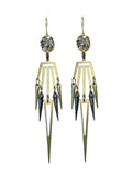 Spiked Long Dangle Earrings image 0