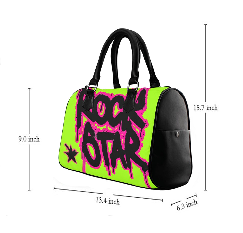 Vauje Neon Rockstar Graffiti Handbag image 2