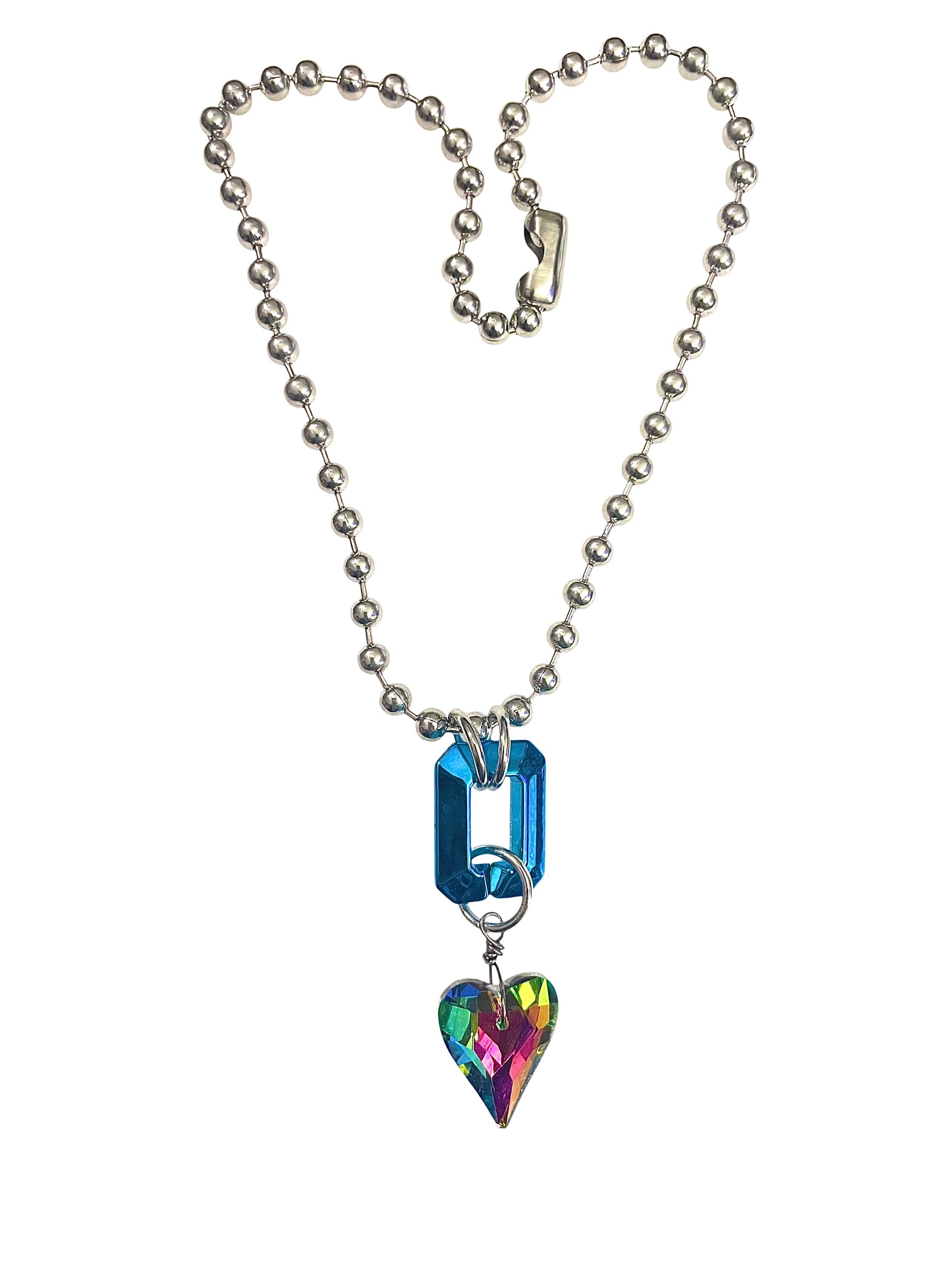 Rainbow Heart Necklace image 0
