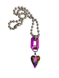 Pink Rainbow Heart Necklace image 0