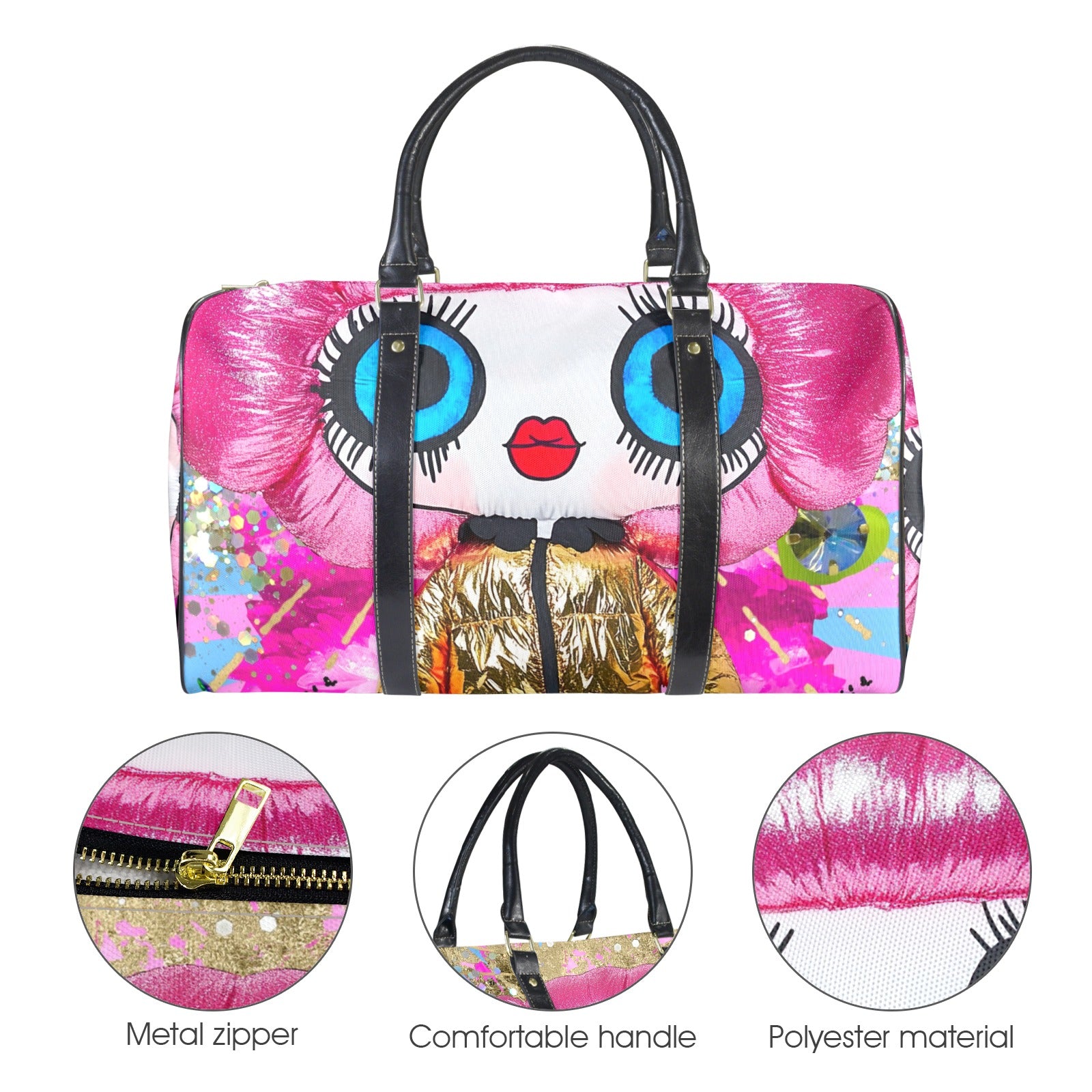 Balloon Doll Duffle Travel Bag image 3