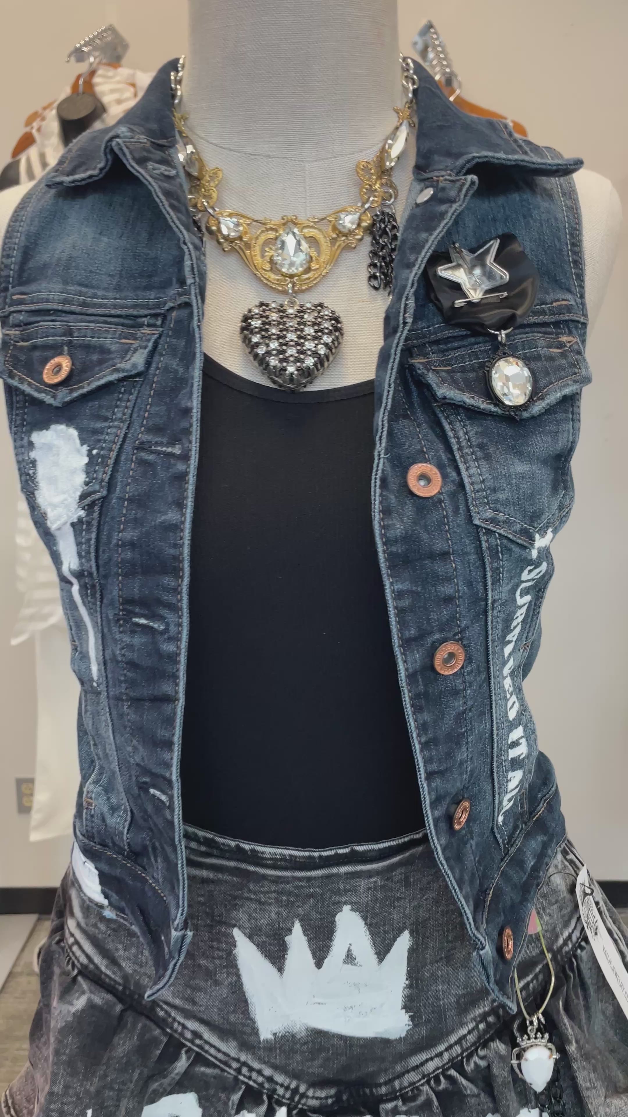 Denim Rock Star Vest
