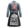 Invasion "Rock Star" Upcycled Denim Jacket